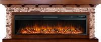 Каминокомплект Chalet 60 - Темный дуб с очагом Vision 60 LOG LED