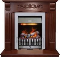 Каминокомплект Sorrento угловой - Орех с очагом Danville Chrome FB2