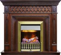 Каминокомплект Alexandria - Махагон коричневый антик с очагом Danville Antique Brass FB2
