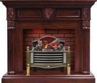 Каминокомплект Sheffield - Темная вишня с очагом Rothesay