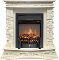 Каминокомплект Luzern - Слоновая кость с очагом Fobos FX M Black