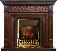 Каминокомплект Alexandria - Махагон коричневый антик с очагом Atherton