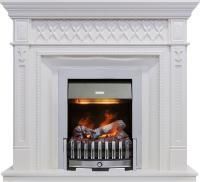 Каминокомплект Alexandria - Белый дуб с очагом Danville Chrome FB2