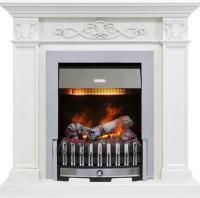 Каминокомплект Verona - Белый дуб с очагом Danville Chrome FB2