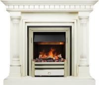 Каминокомплект Dallas - Слоновая кость с патиной с очагом Cavendish