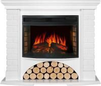 Каминокомплект Village - Белый с очагом Dioramic 25 LED FX
