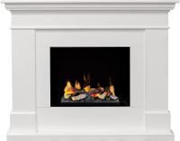Каминокомплект California - Белый (Глубина 380) с очагом Cassette 400 LNH-INT (с дровами)