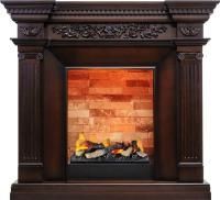 Каминокомплект Amalfi - Махагон коричневый антик с очагом Cassette 400 LNH-INT (с дровами)