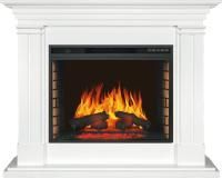 Каминокомплект Lyon - Белый с очагом Vision 28 EF LED FX