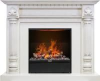 Каминокомплект Edinburg - Слоновая кость с очагом Albany