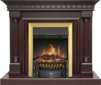 Каминокомплект Dallas - Темный дуб с очагом Fobos FX Brass