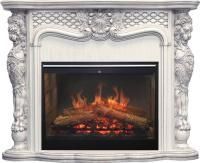 Каминокомплект Castle - Слоновая кость с темной патиной с очагом Symphony 30'' DF3020-INT