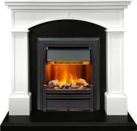 Каминокомплект Langford - Белый с черным с очагом Brookline Black