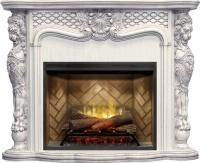 Каминокомплект Castle - Слоновая кость с темной патиной с очагом Revillusion RBF30