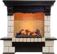 Каминокомплект Pierre Luxe - Венге / Шампань (Высота 1035мм) с очагом Cassette 600 NH