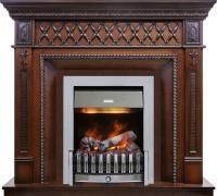 Каминокомплект Alexandria - Махагон коричневый антик с очагом Danville Chrome FB2