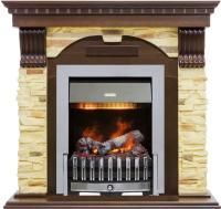 Каминокомплект Dublin - Темный дуб / Сланец с очагом Danville Chrome FB2