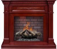 Каминокомплект Luxemburg - Темная вишня с очагом Silverton