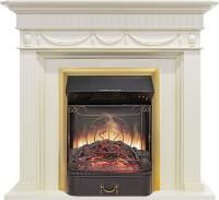 Каминокомплект Corfu - Слоновая кость с очагом Majestic FX M Brass