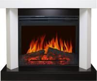 Каминокомплект Vancouver - Фактурный белый с очагом Jupiter FX New